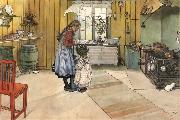 Carl Larsson The Kitchen oil painting artist